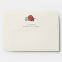 Ladybird Meadow Kid's Personalized Envelope