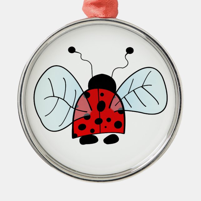 Ladybird Metal Ornament (Front)