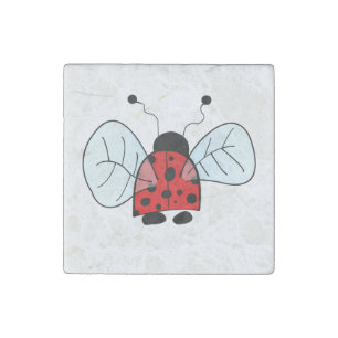 Ladybird Stone Magnet