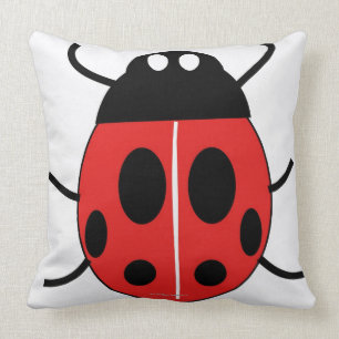 Ladybird Throw Pillow
