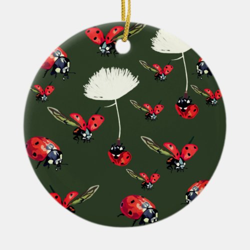 Ladybirds Circle Ornament