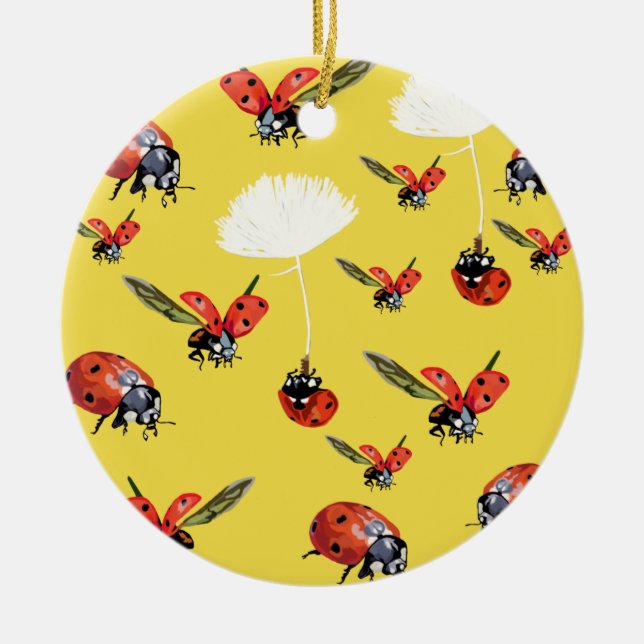 Ladybirds Circle Ornament (Front)