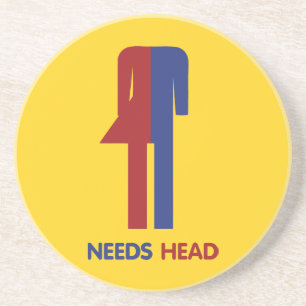 Ladyboy Needs Head Drink Coaster