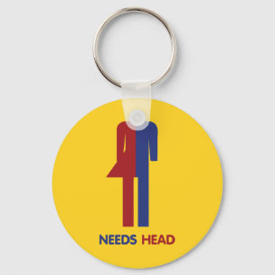 Ladyboy Needs Head Keychain