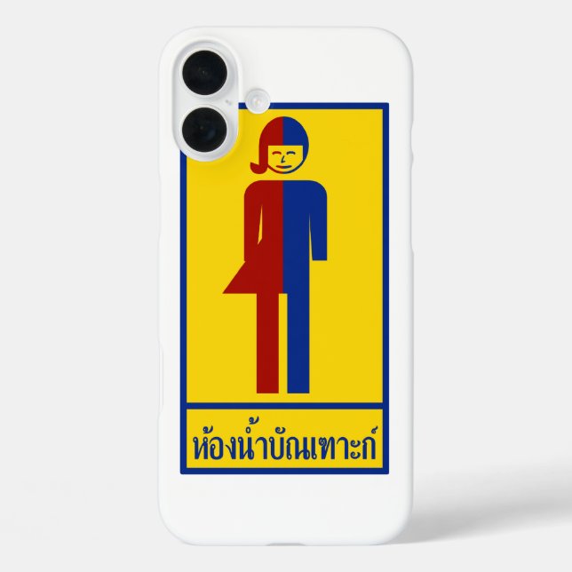 Ladyboy / Tomboy Toilet ⚠ Thai Sign ⚠ Case-Mate iPhone Case (Back)
