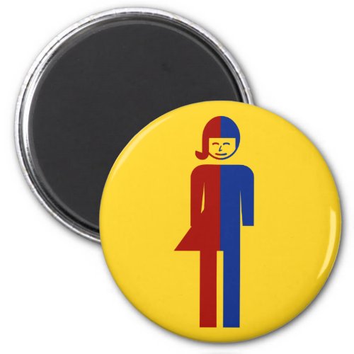 Ladyboy  Tomboy Toilet  Thai Sign  Magnet