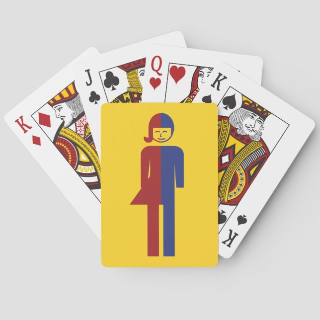 Ladyboy / Tomboy Toilet ⚠ Thai Sign ⚠ Poker Cards (Back)