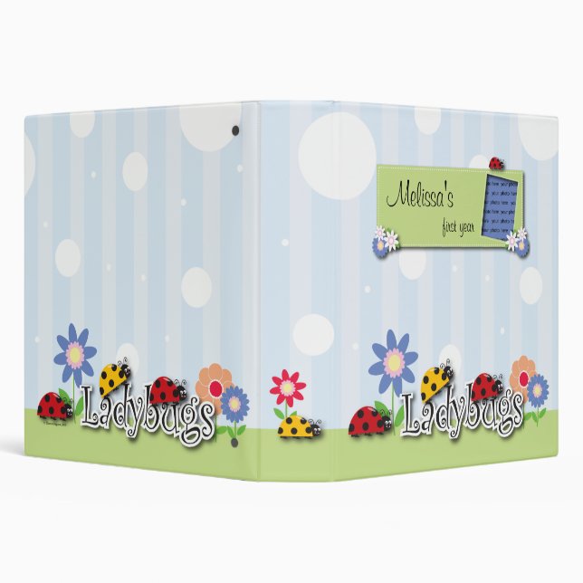 Ladybug 1.5" Binder (Background)