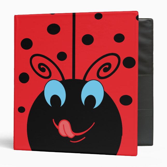 Ladybug 3 Ring Binder (Front/Inside)