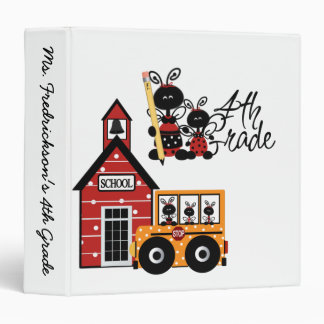 Ladybug 4th Grade Binder