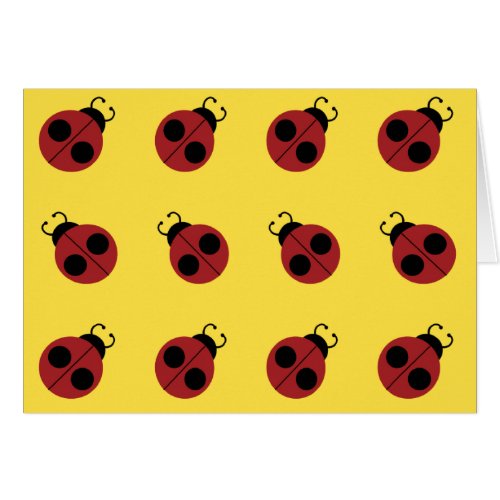 Ladybug 60s retro cool red yellow