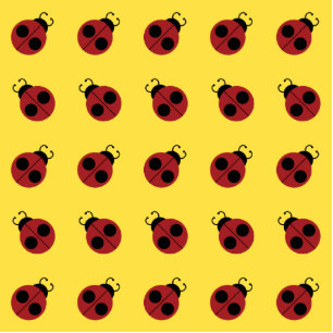 Ladybug 60s retro cool red yellow cutout