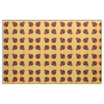 Ladybug 60s retro cool red yellow fabric
