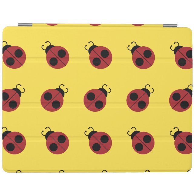 Ladybug 60s retro cool red yellow iPad smart cover (Horizontal)