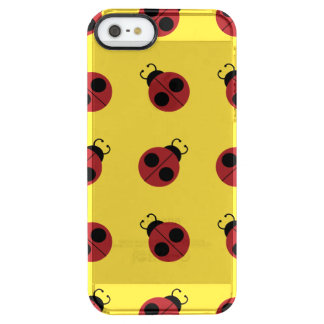 Ladybug 60s retro cool red yellow clear iPhone SE/5/5s case