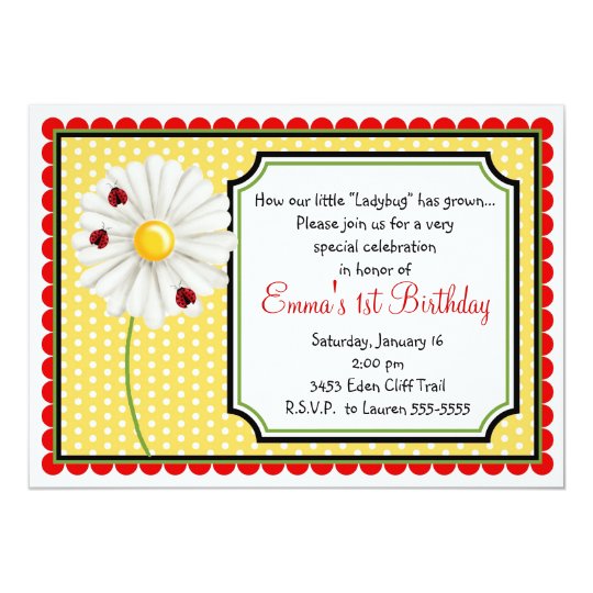 Daisy Party Invitations 8