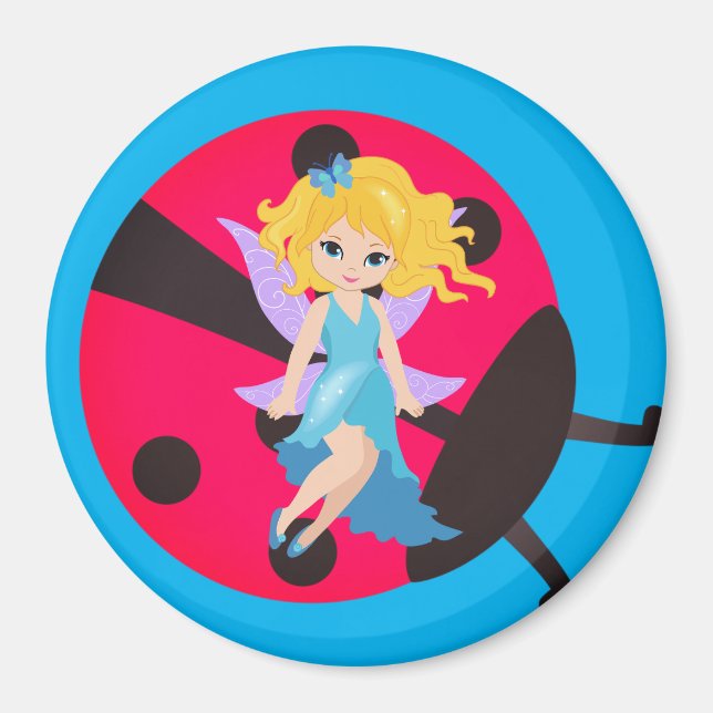 Ladybug and fairy Magnet (Front)