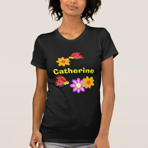 Ladybug and Flowers T-Shirt