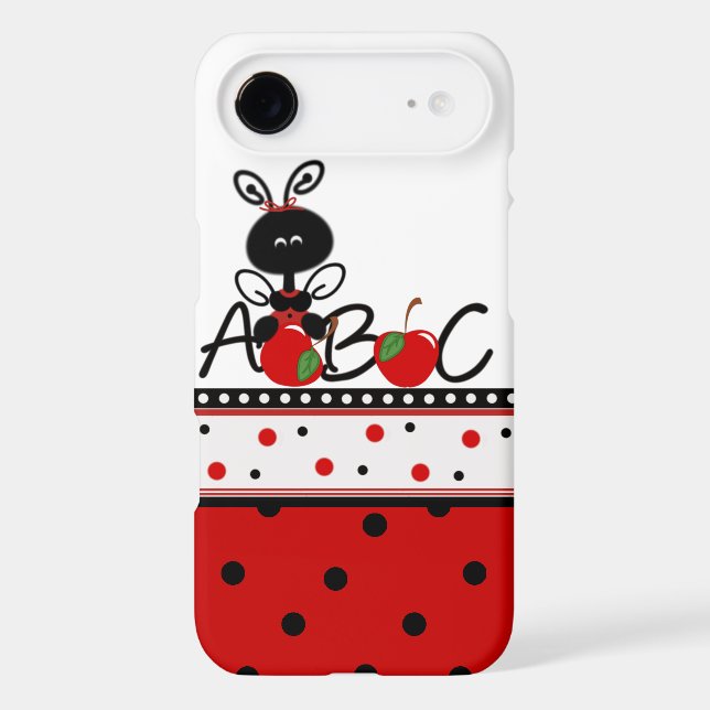 Ladybug and Polka Dots Teacher's iPhone 7 case (Back)