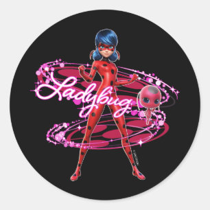 Ladybug and Tikki Graphic Classic Round Sticker
