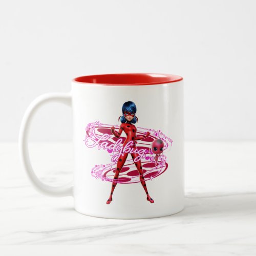 Ladybug and Tikki Graphic Two_Tone Coffee Mug