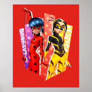 Ladybug and Vesperia Graphic Poster