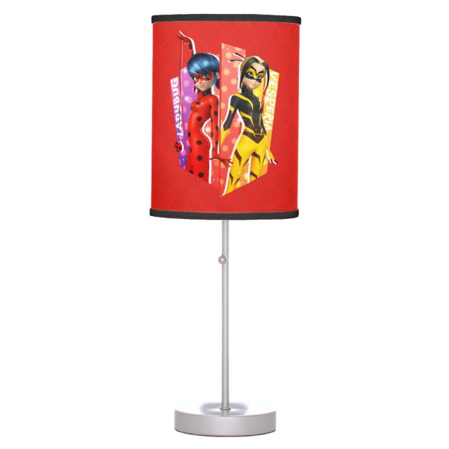 Ladybug and Vesperia Graphic Table Lamp (Front)
