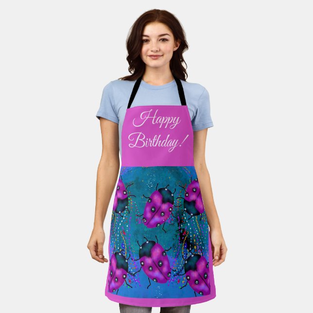 LADYBUG ART APRON (Worn)