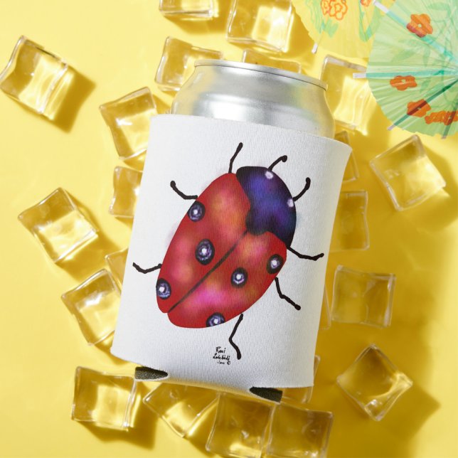 LADYBUG ART CAN COOLER (In Situ Summer)