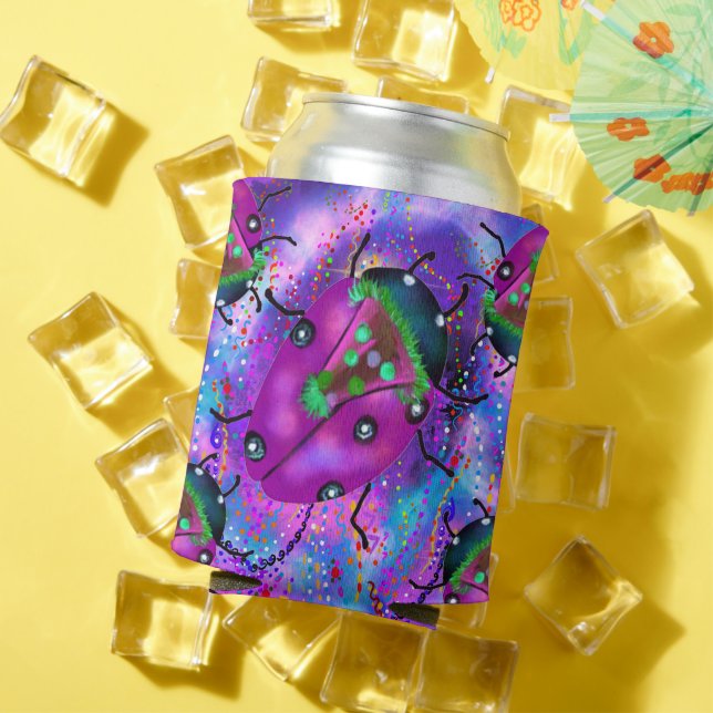 LADYBUG ART CAN COOLER (In Situ Summer)