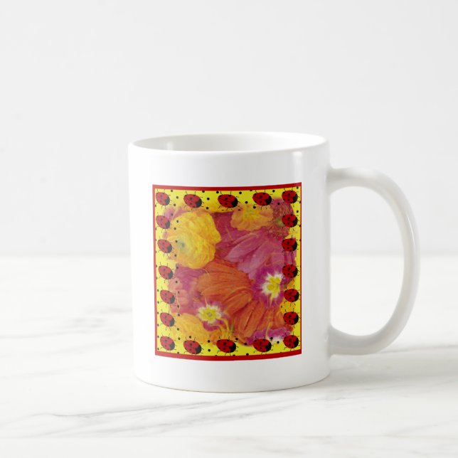 Ladybug Art Coffee Mug (Right)