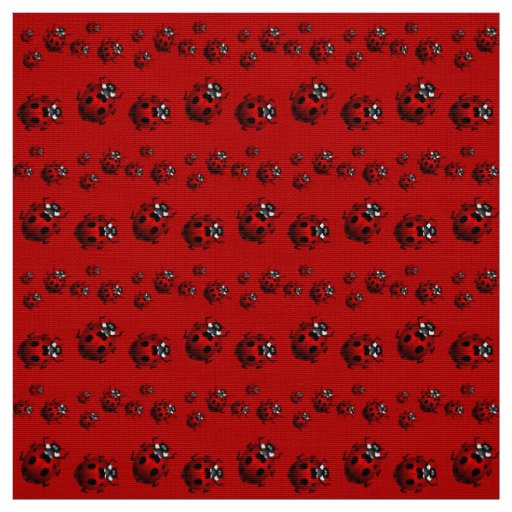 Ladybug Art Fabric Ladybird Fabric Cotton or Poly