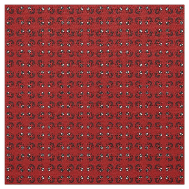 Ladybug Art Fabric Ladybird Fabric Cotton or Poly (Swatch)