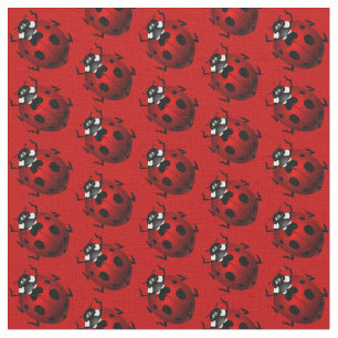 Ladybug Art Fabric Ladybird Fabric Cotton or Poly