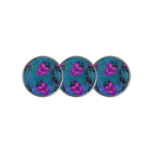 LADYBUG ART GOLF BALL MARKER (3 Up)
