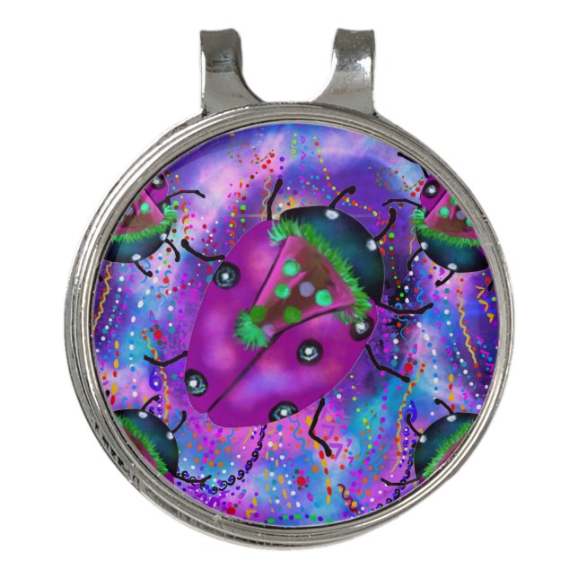 LADYBUG ART GOLF HAT CLIP (Front)