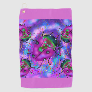 LADYBUG ART GOLF TOWEL