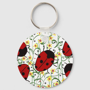 Ladybug Art Keychain