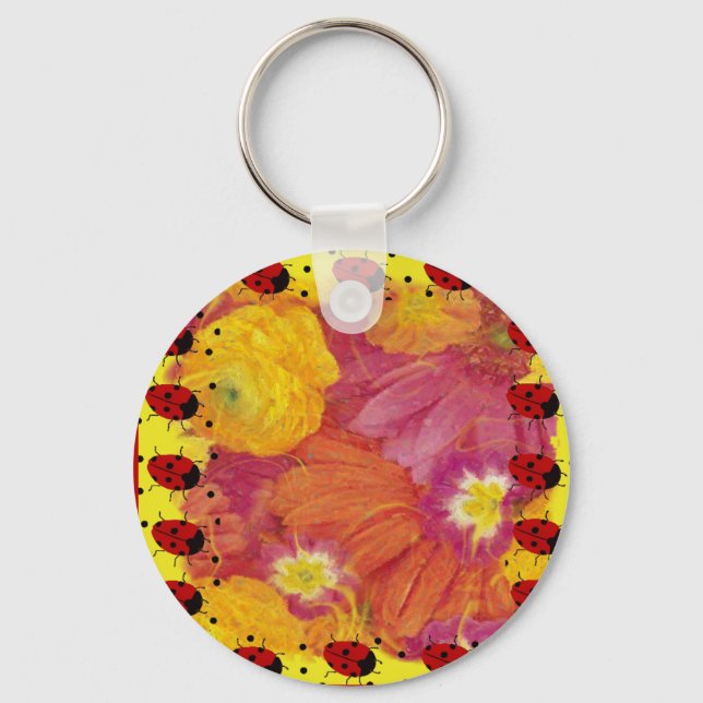 Ladybug Art Keychain (Front)