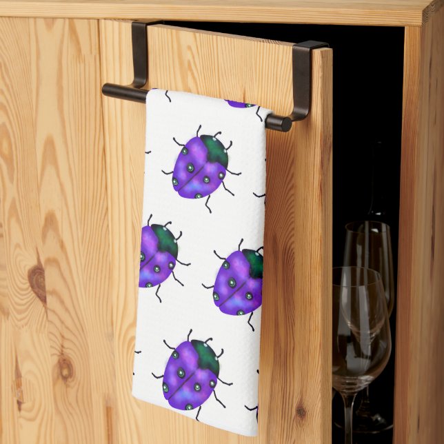 LADYBUG ART KITCHEN TOWEL (Thirds Fold)