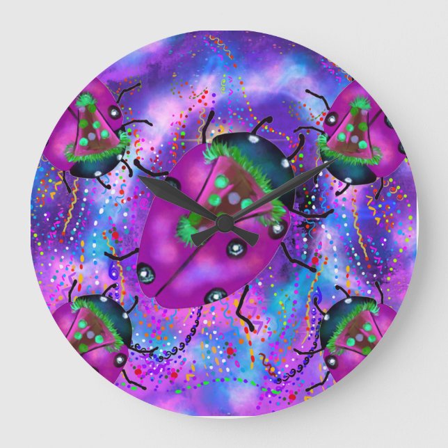 LADYBUG ART LARGE CLOCK (Front)