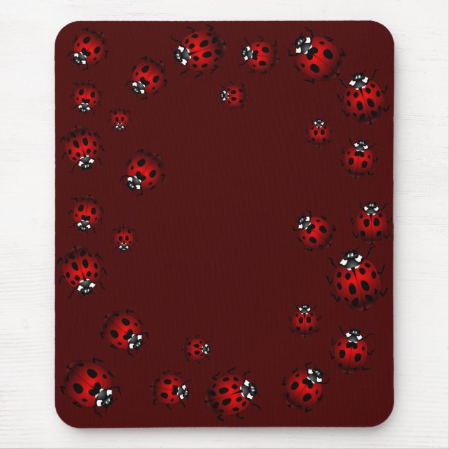 Ladybug Art Mousepad Bug Keepsake Ladybug Gifts (Front)