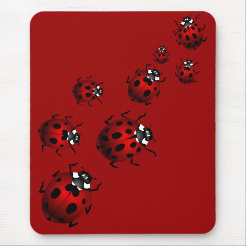 Ladybug Art Mousepad Bug Keepsake Ladybug Gifts