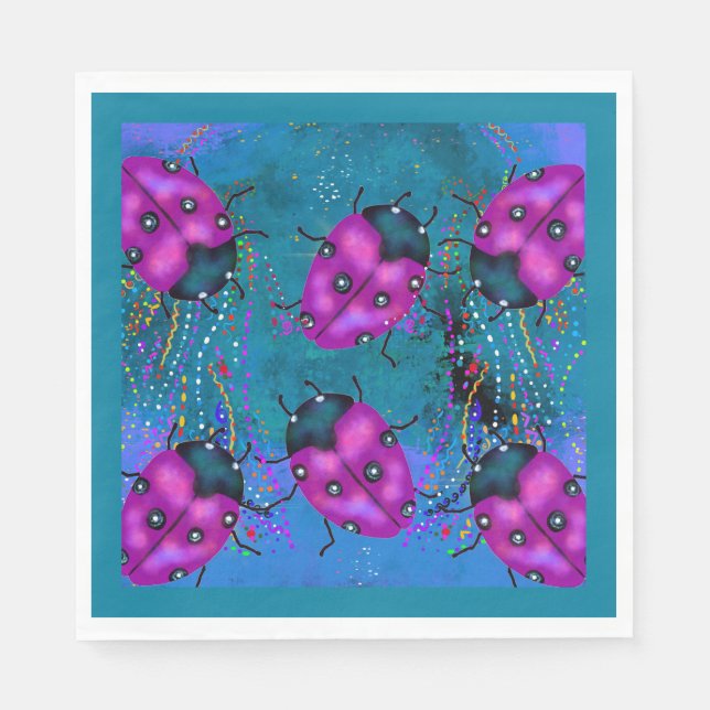 LADYBUG ART NAPKINS (Front)