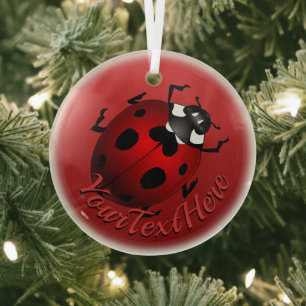 Ladybug Art Ornament Ladybug Christmas Decorations