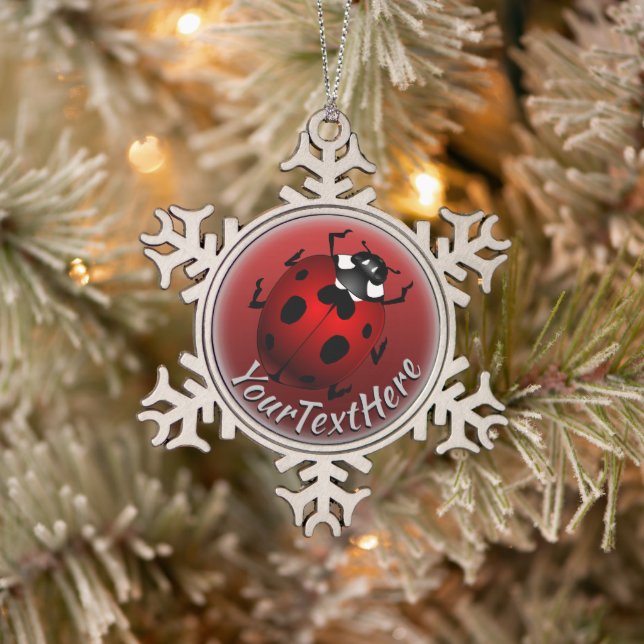 Ladybug Art Ornament Ladybug Christmas Decorations (Tree)