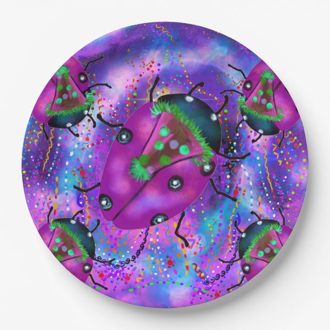 LADYBUG ART PAPER PLATES (Front)