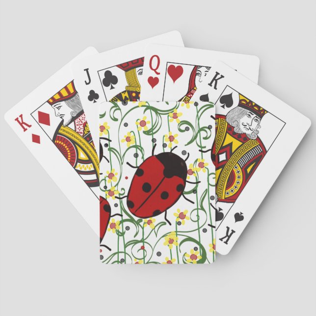 Ladybug Art Poker Cards (Back)