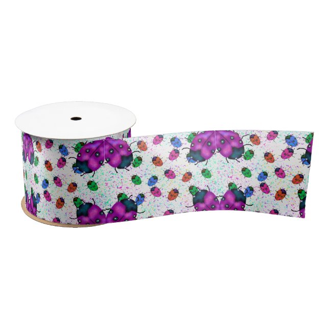 LADYBUG ART SATIN RIBBON (Spool)