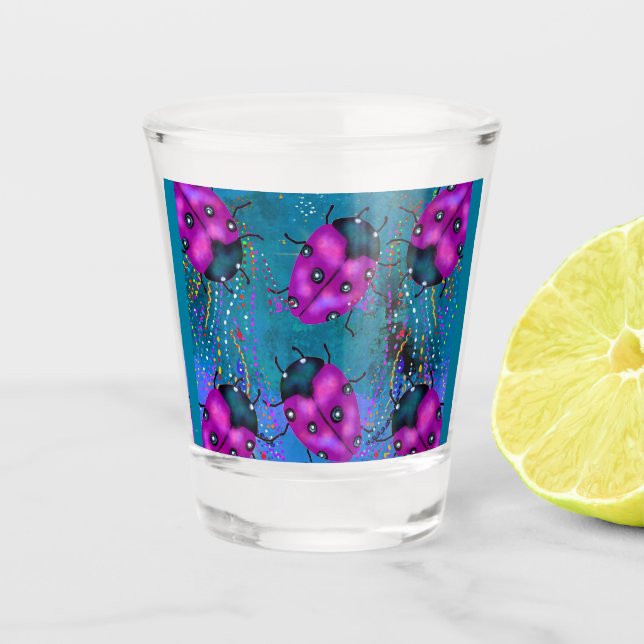LADYBUG ART SHOT GLASS (Front)